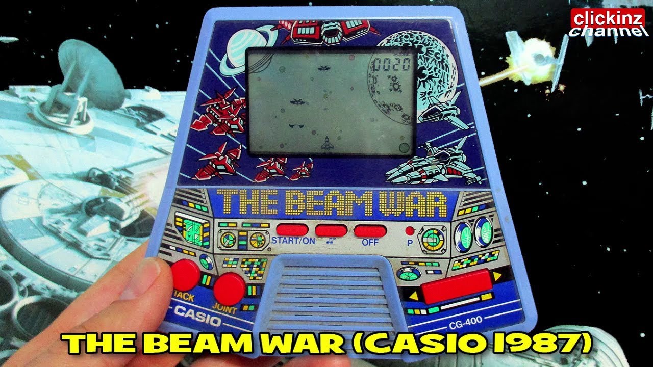THE BEAM WAR CG-400 CASIO LCD Game & Watch Jeu Spiel 液晶ゲーム 液晶游戏 لعبة Galaxian clone Gameplay Retro