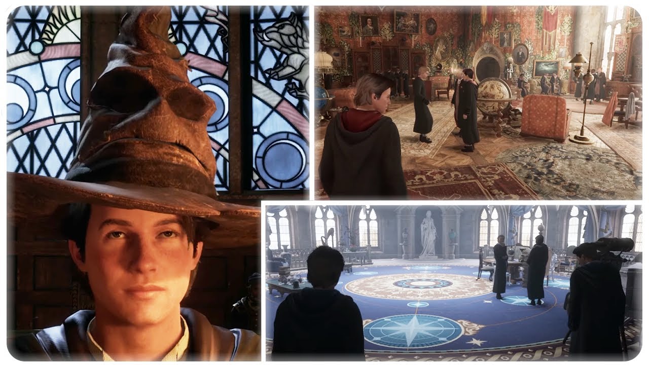 Sorting Hat Ceremony - All Houses With Common Rooms - Hogwarts Legacy