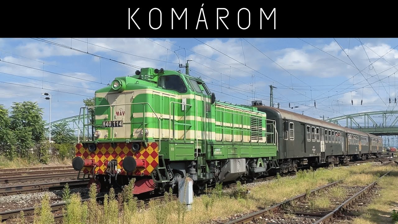 Vonatok Komáromban, a VESZPRÉMI RETRÓ HÉTVÉGÉN (4K UHD)