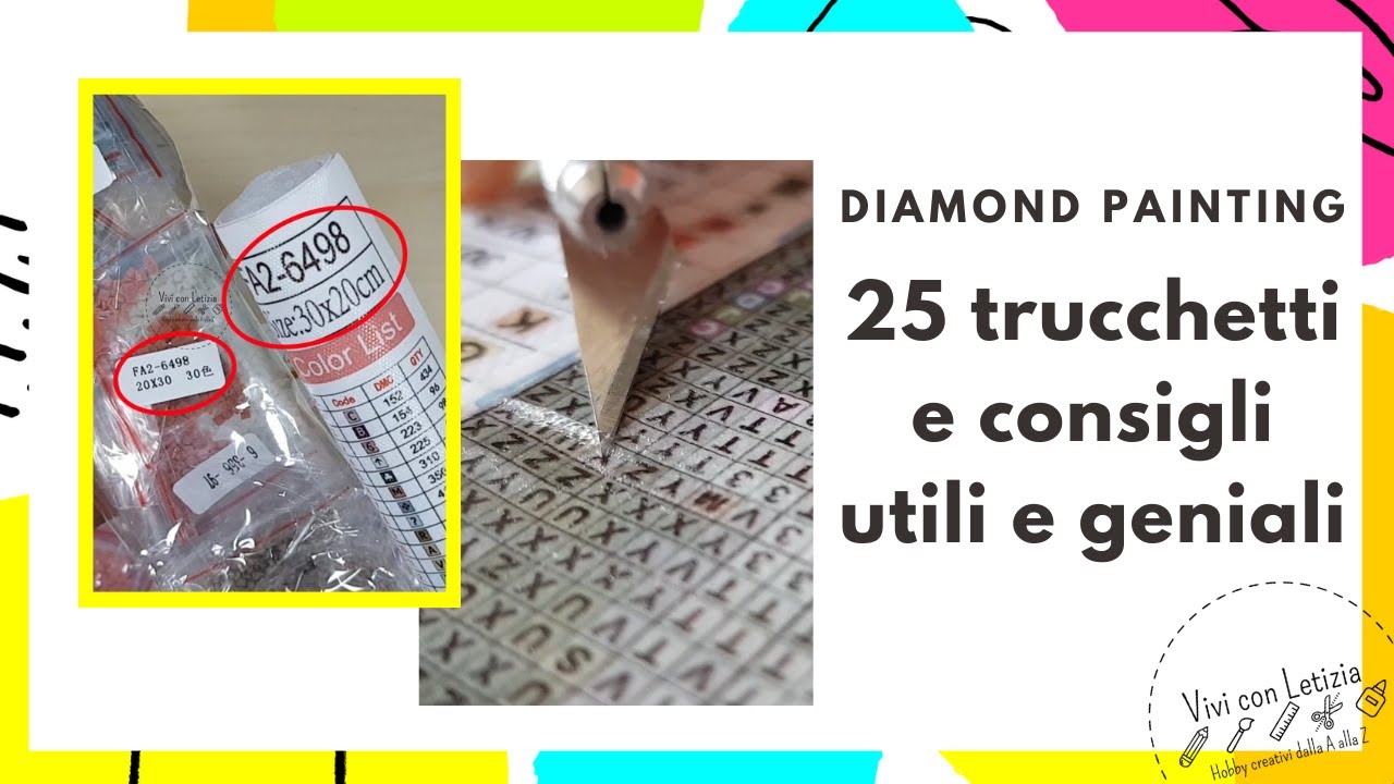DIAMOND PAINTING | 25 TRUCCHETTI e CONSIGLI UTILI [2021] diamond painting tutorial italiano #3