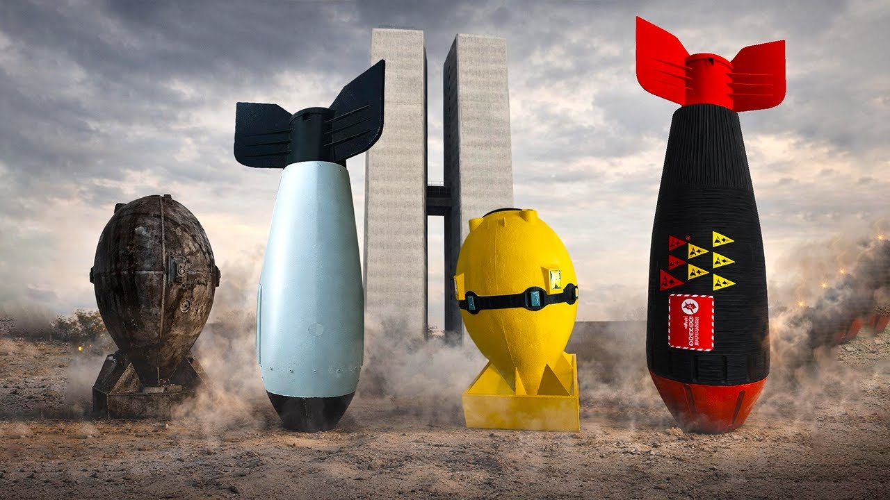 Garry's Mod Nuclear Bombs Throwing In the Tall Building To The Park BOOM!