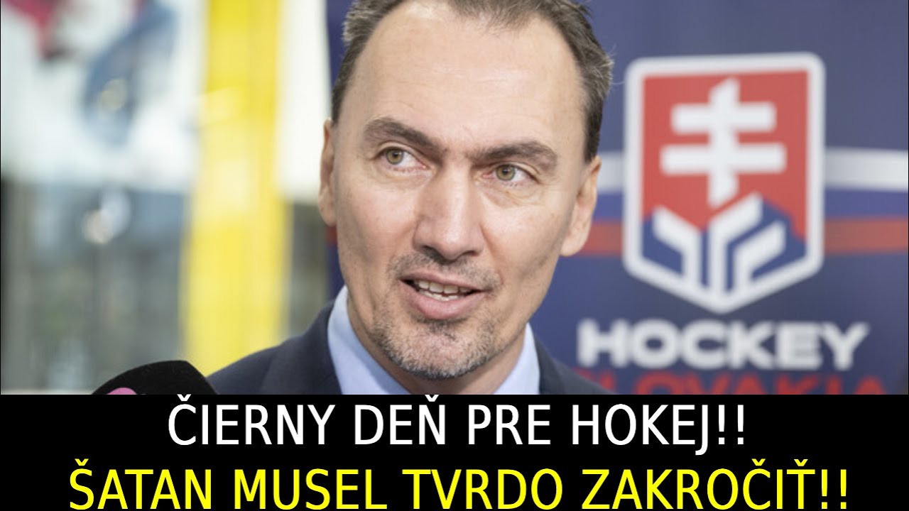Čierny deň pre hokej !! Miroslav Šatan musel tvrdo zakročiť!!