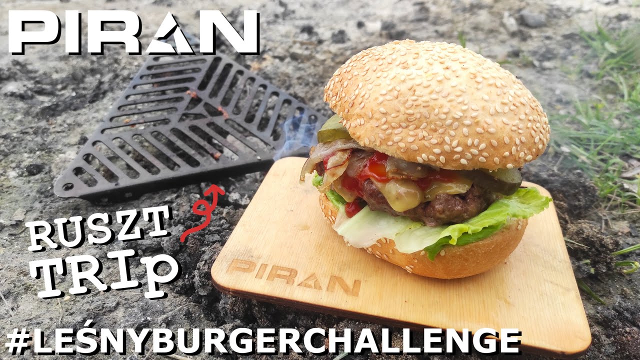 Idealny burger z ogniska! 🍔 Ruszt Piran TRIp Mini i grillowanie w terenie!