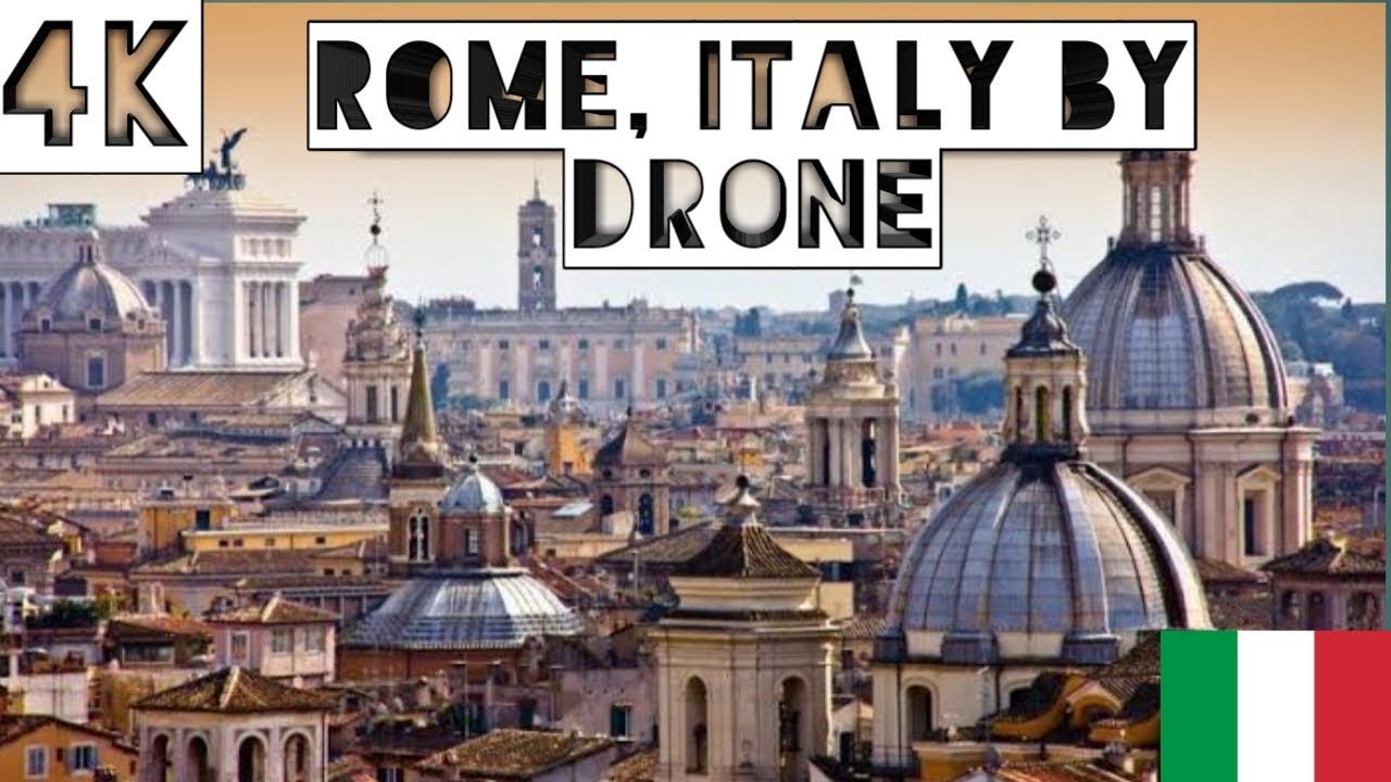 Rome Italy Drone View [4k]