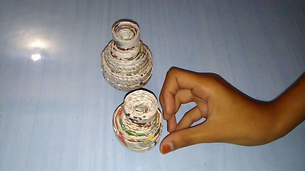 the best DIY with newspaper pots and making pots paper rolls tubs