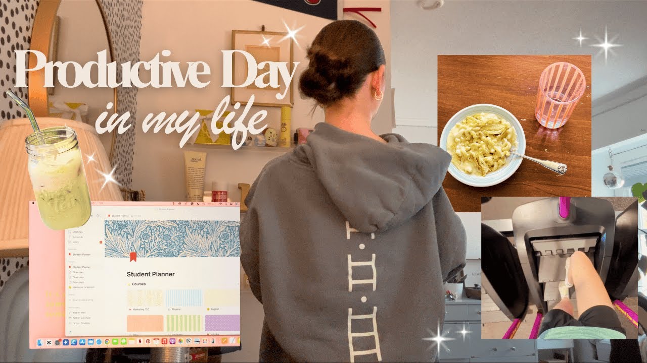 PRODUCTIVE DAY IN MY LIFE 💐 | Gym, Cook with me, and Homework 🥗📖 | *Saturday vlog*