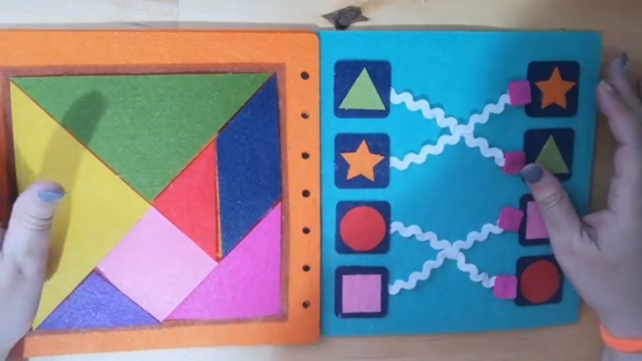 Cómo hacer un libro sensorial de fieltro para niños de 3 a 5 años parte 2/DIY kit Aliexpress