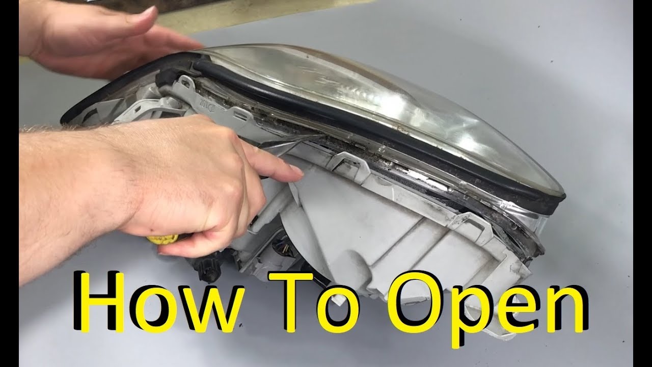 How To Open Lexus LS430 headlights With Heat Gun