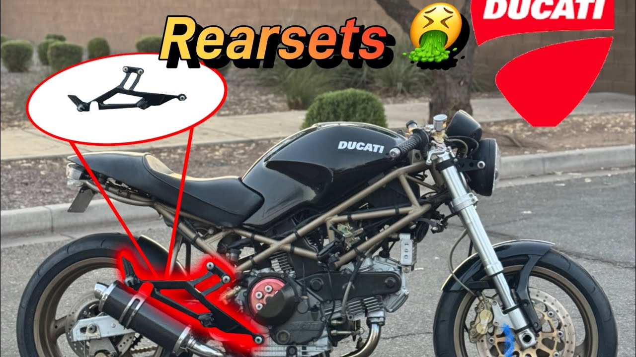 Ducati M900 Part 5 -  Making Rearsets Dissapear + Heart to heart