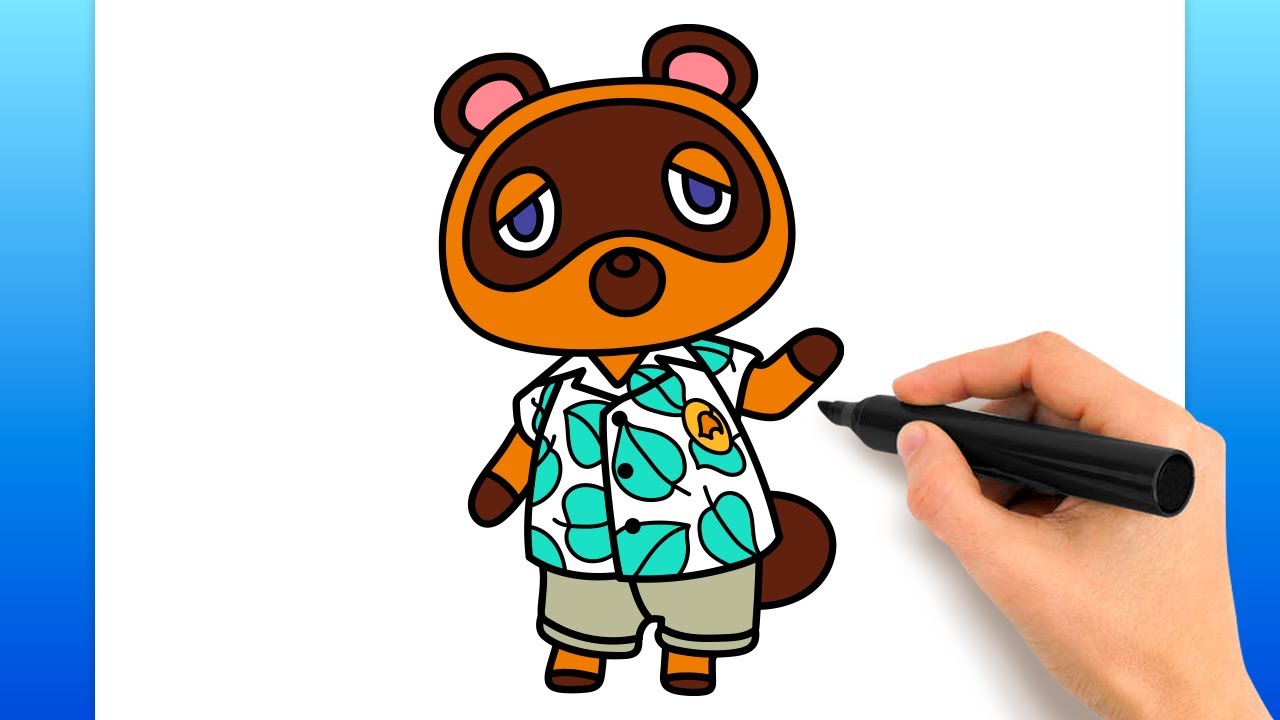 How To Draw Tom Nook (Easy Drawing Tutorial)