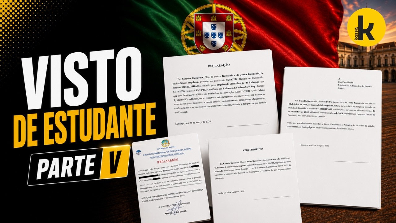 Minutas, Declarações & Termo de Responsabilidade: Visto de Estudante para Portugal || Parte V