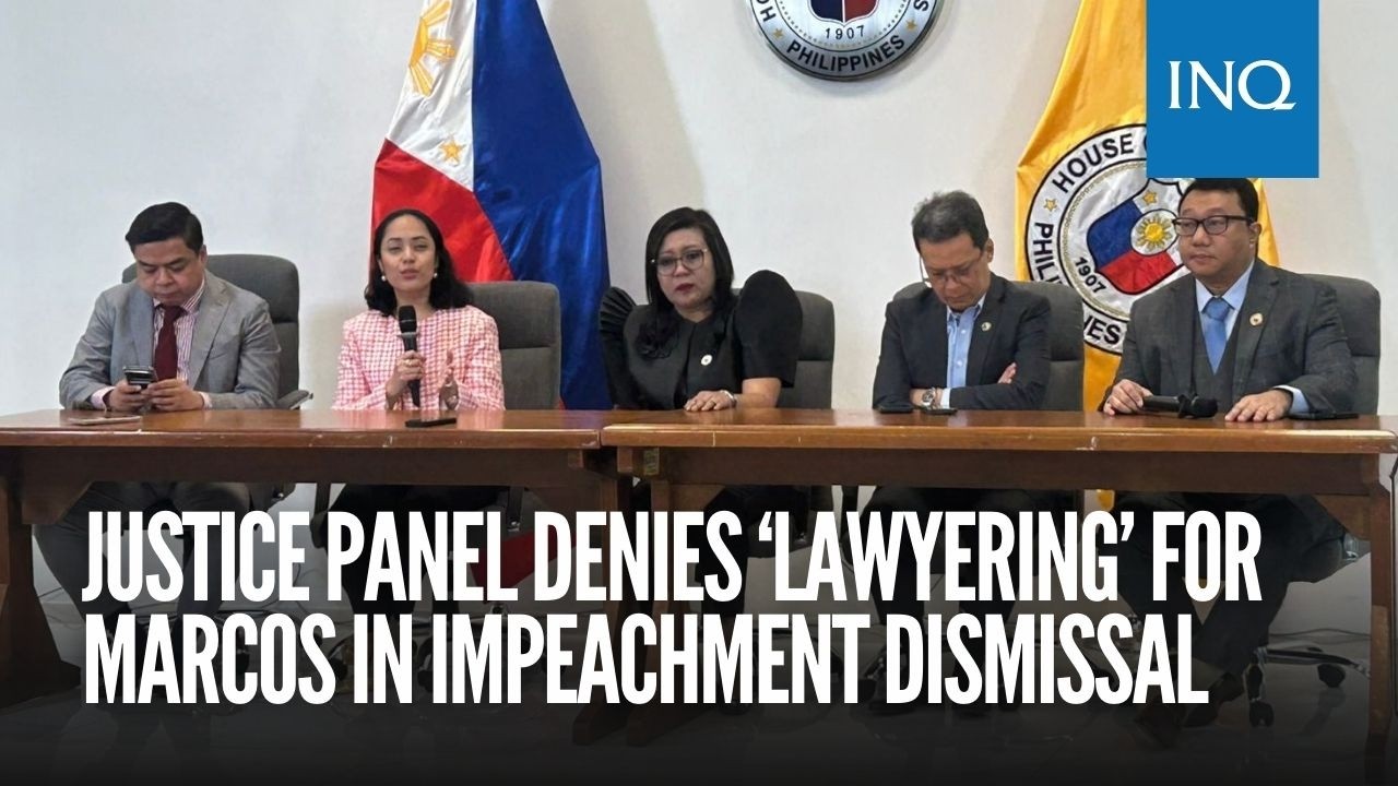Justice panel denies ‘lawyering’ for Marcos in impeachment dismissal