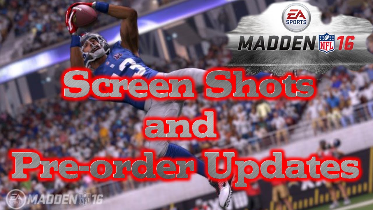 Скриншоты Madden 16 и информация о предзаказе MUT