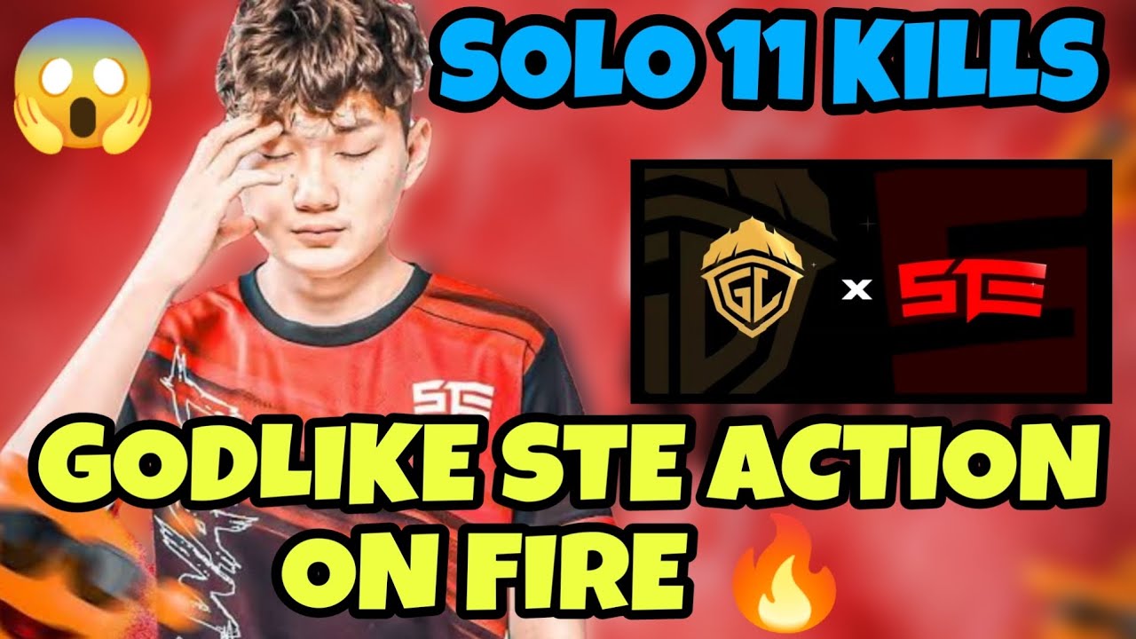GodLike 💛 STE ❤️ Action on Fire 🔥 Tournament 11 Kills Domination WWCD 🏆😱 #godlike #stalwartesports