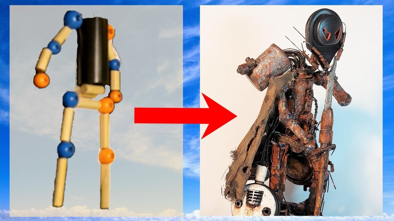 Monster Robot Scratch Build DIY CRAFT how-to