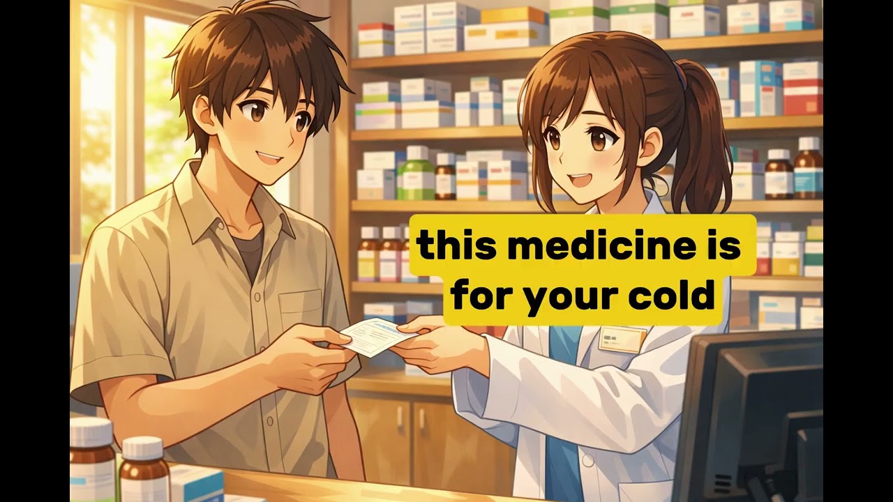 English Conversation at the Pharmacy / Daily Use English Dialogue #English #EnglishLearning 