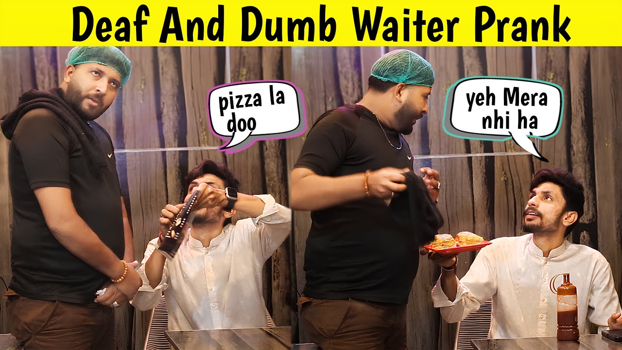 Deaf and Dumb Waiter Prank😂 || Hilarious Reactions by @Shariks journey’s 786@sharik shah