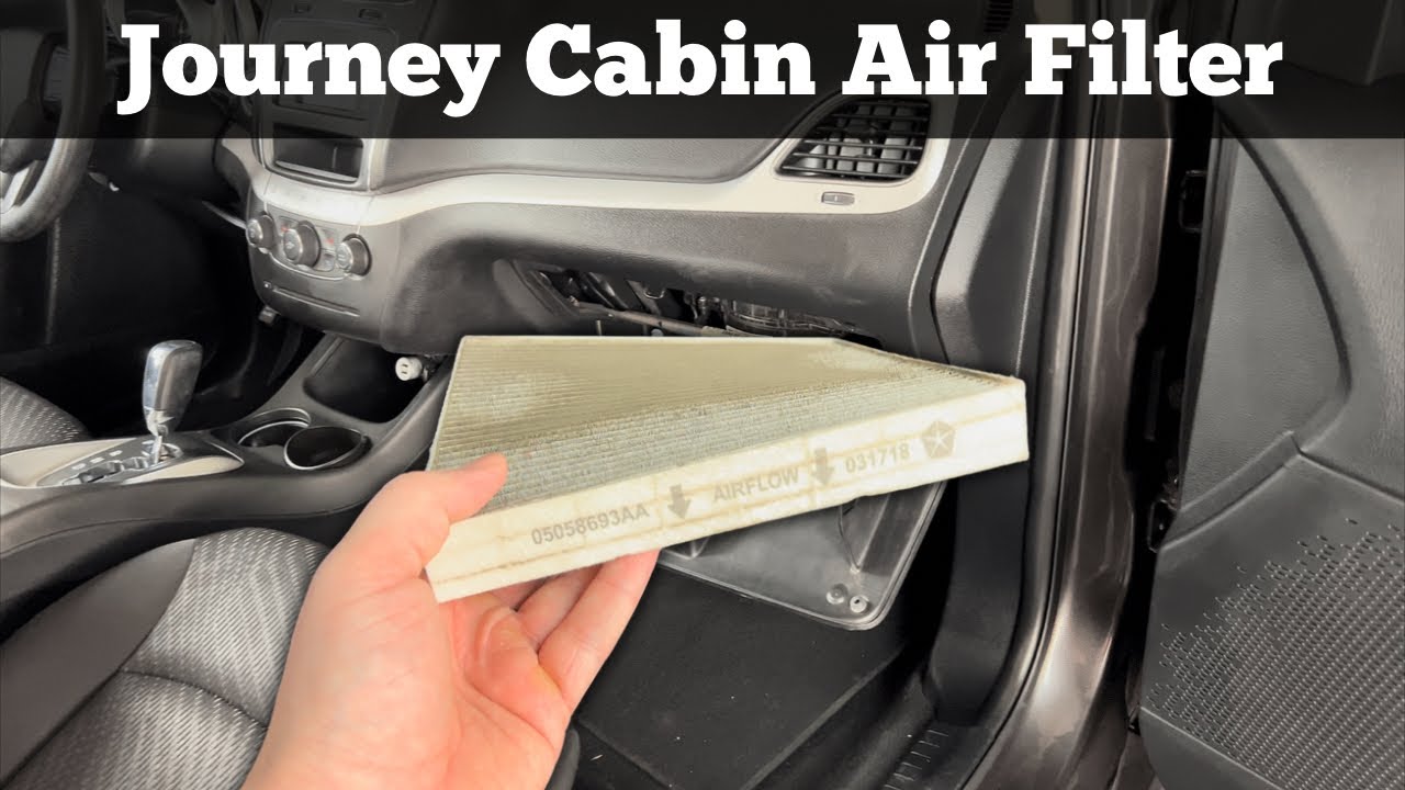 How To Change A 2011 - 2020 Dodge Journey Cabin Air Filter - Remove Replace Replacement Location