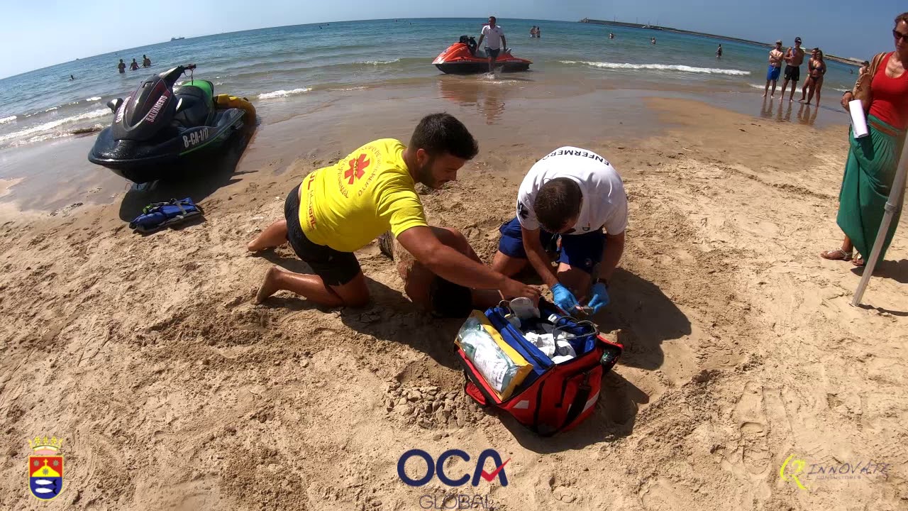 Simulacro emergencia Playas de Barbate 2019