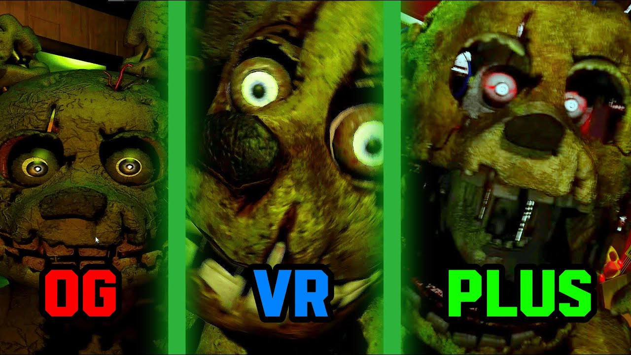 FNAF 3 VS FNAF 3 VR VS FNAF 3 PLUS