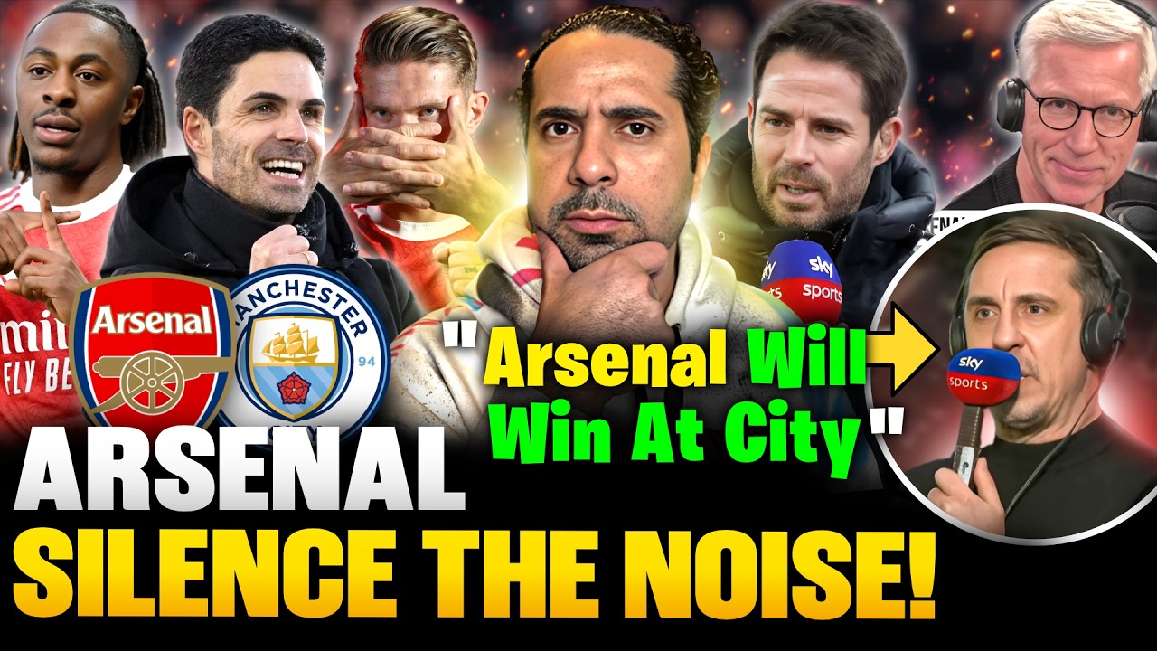 Arsenal Silence The Noise in the Title Race🤫 Neville's SHOCK Prediction for City Vs Arsenal Game 😱