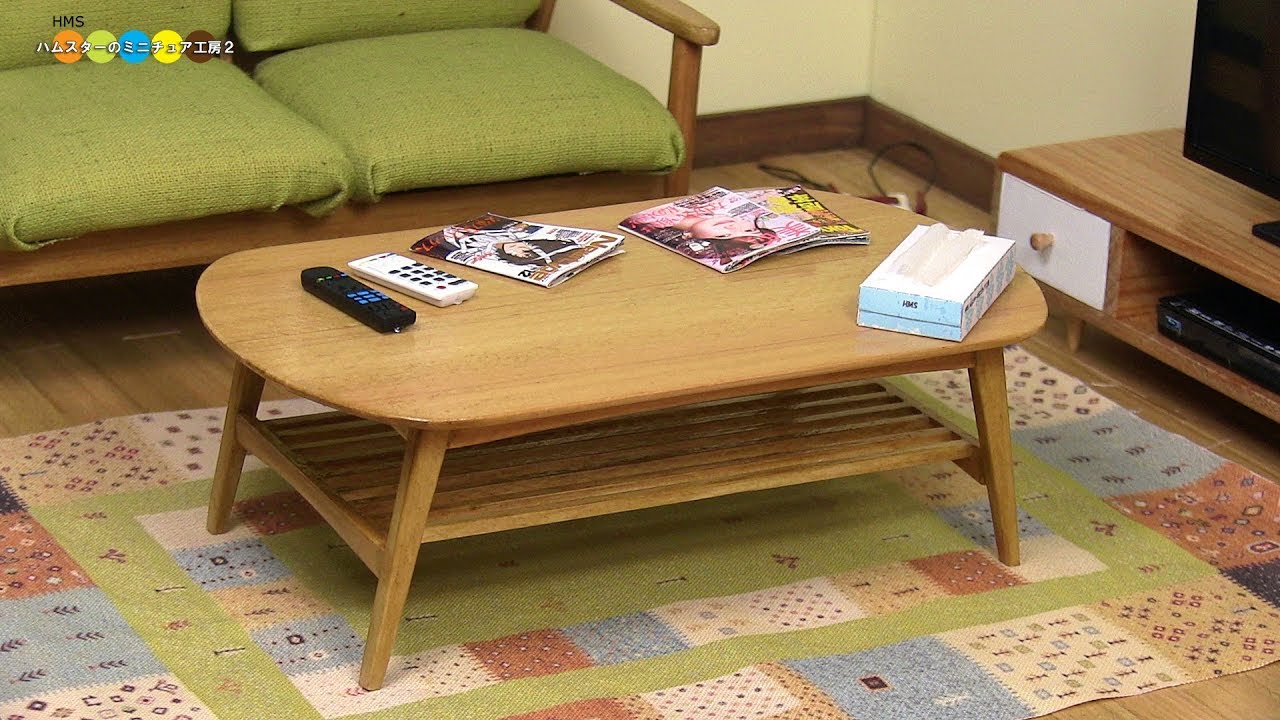 DIY Miniature Living Table　ミニチュアリビングテーブル作り