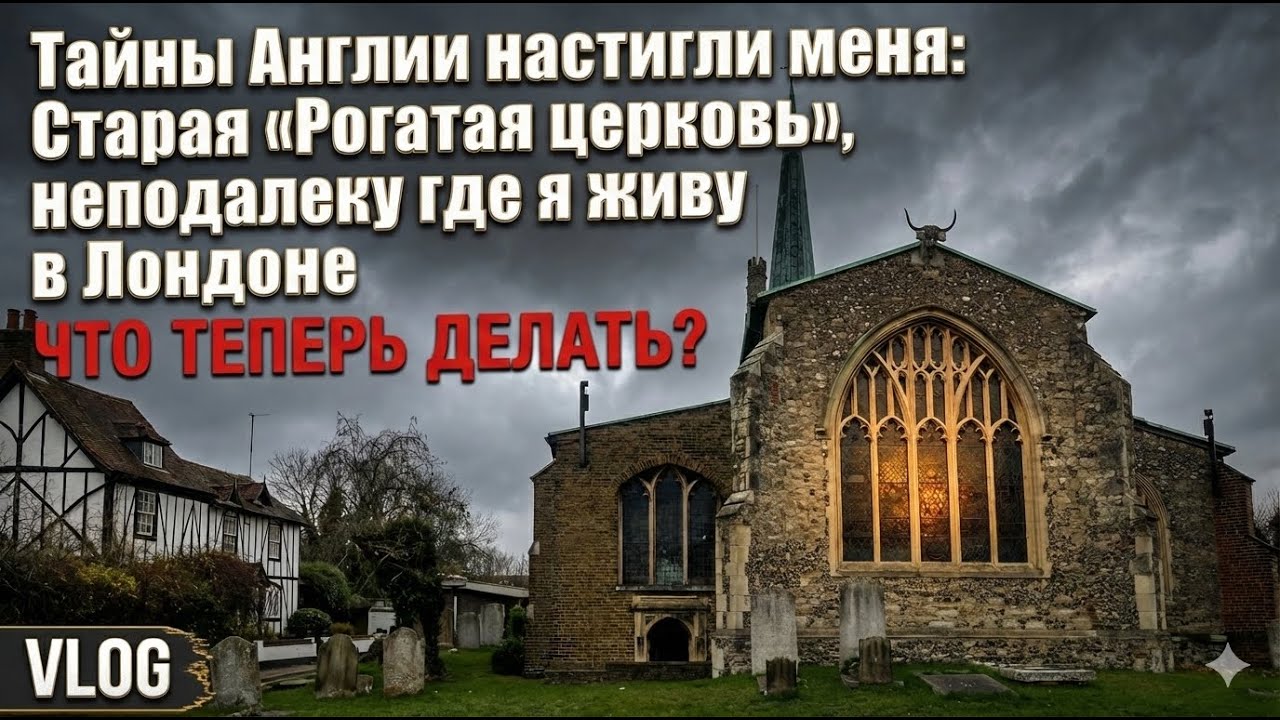 Тайны Англии настигли меня: Старая «Рогатая церковь», неподалеку где я живу в Лондоне? ЧТО ДЕЛАТЬ?
