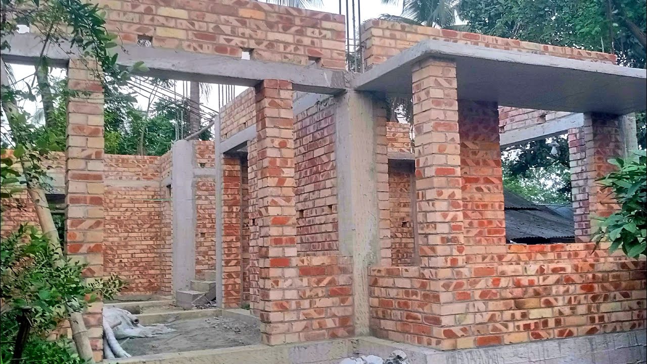 কম খরচে ৪ রুমের একতলা বাড়ির ডিজাইন। বাড়ির ডিজাইন ও খরচ। 4 building house duginne