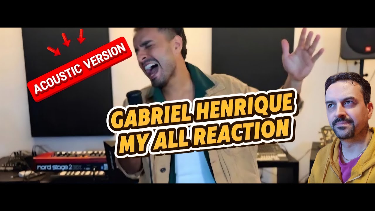 My All - Gabriel Henrique (Acoustic Cover) REACTION