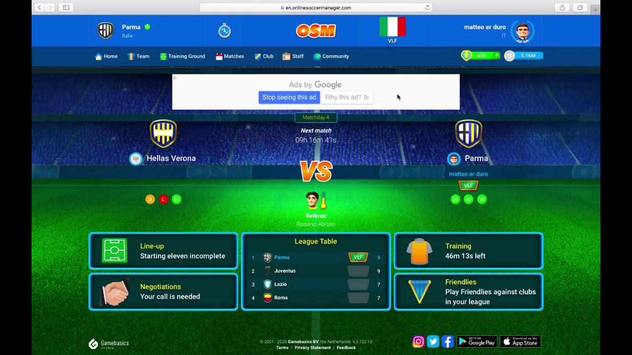 Trucchi e come vendere giocatori su online soccer manager OSM e potenziare la squadra e vincere