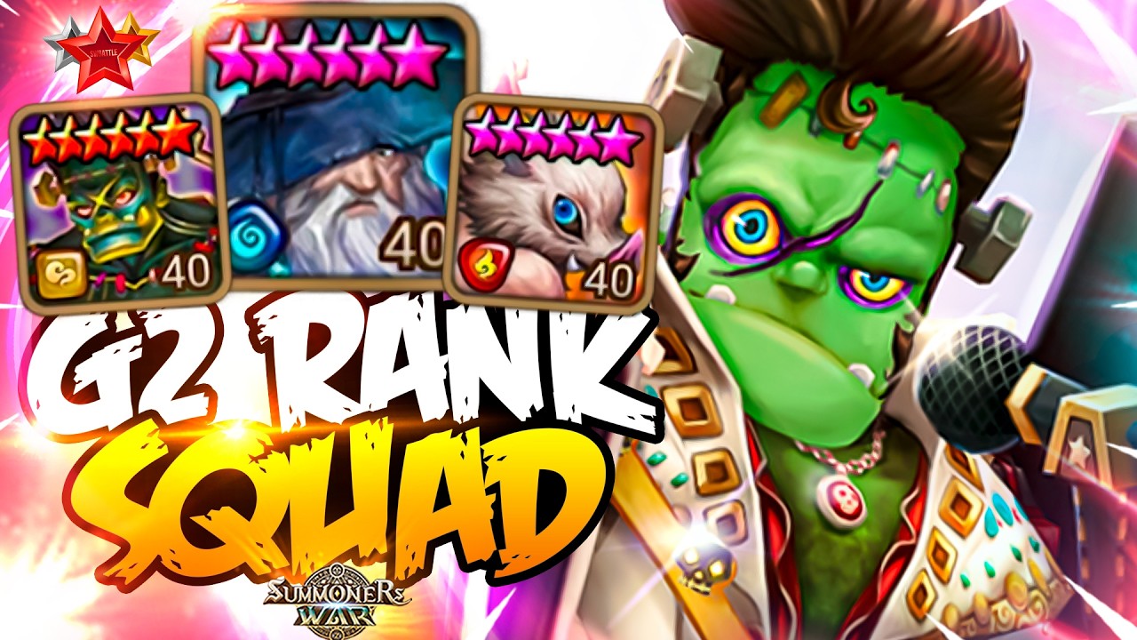 G2 Rank with Water Gandalf, Fire Inosuke Hashibira and Crane - Summoners War