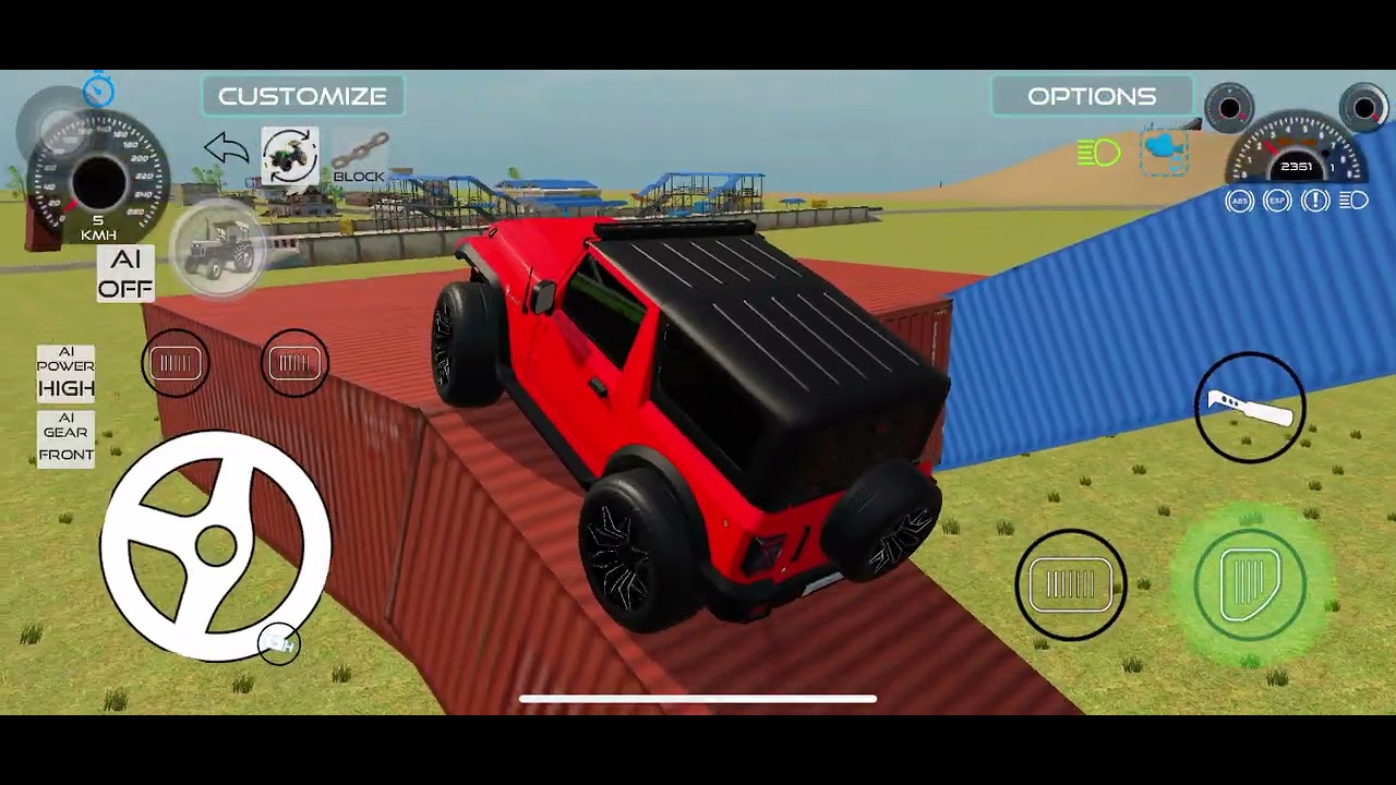 Red 🚘 stunt 