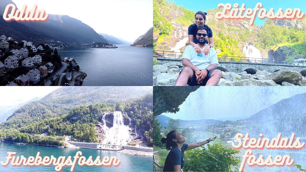 Waterfalls in Hardanger - Norway | Furebergsfossen | Steindalsfossen | Låtefossen | Odda