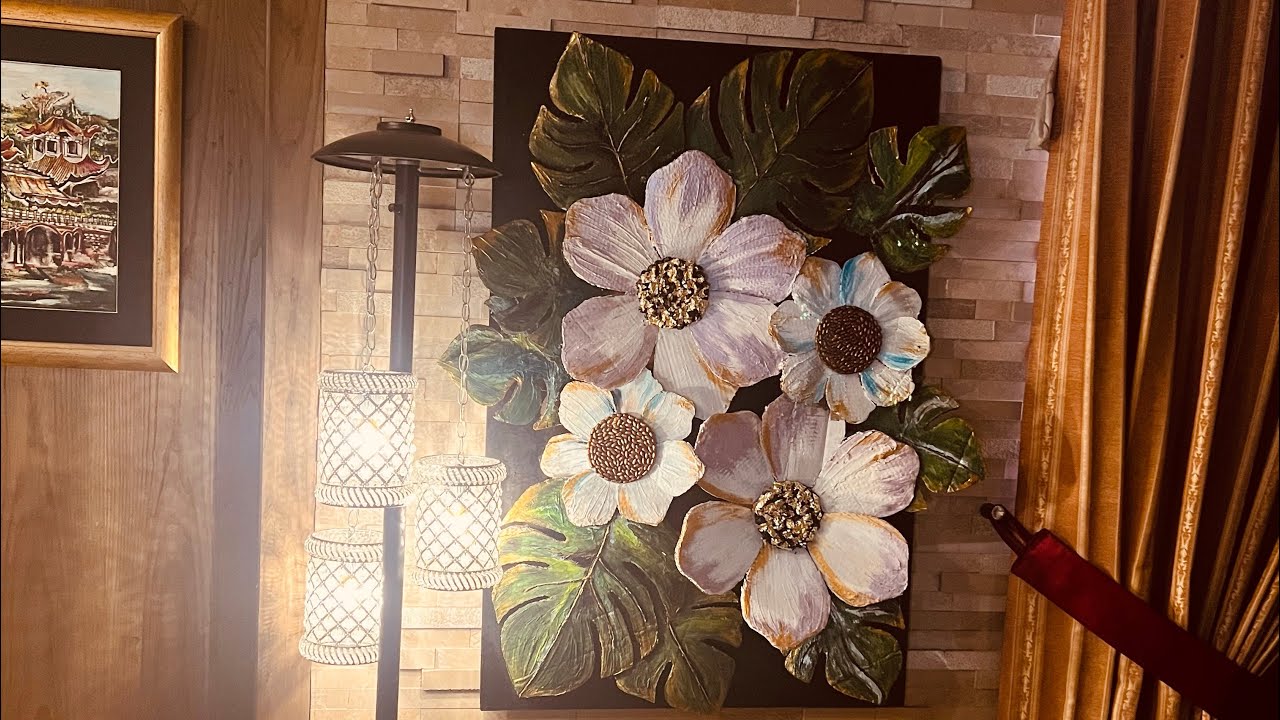 How to make 3d wall hanging with waste material ❤️best wall decor idea🥰
