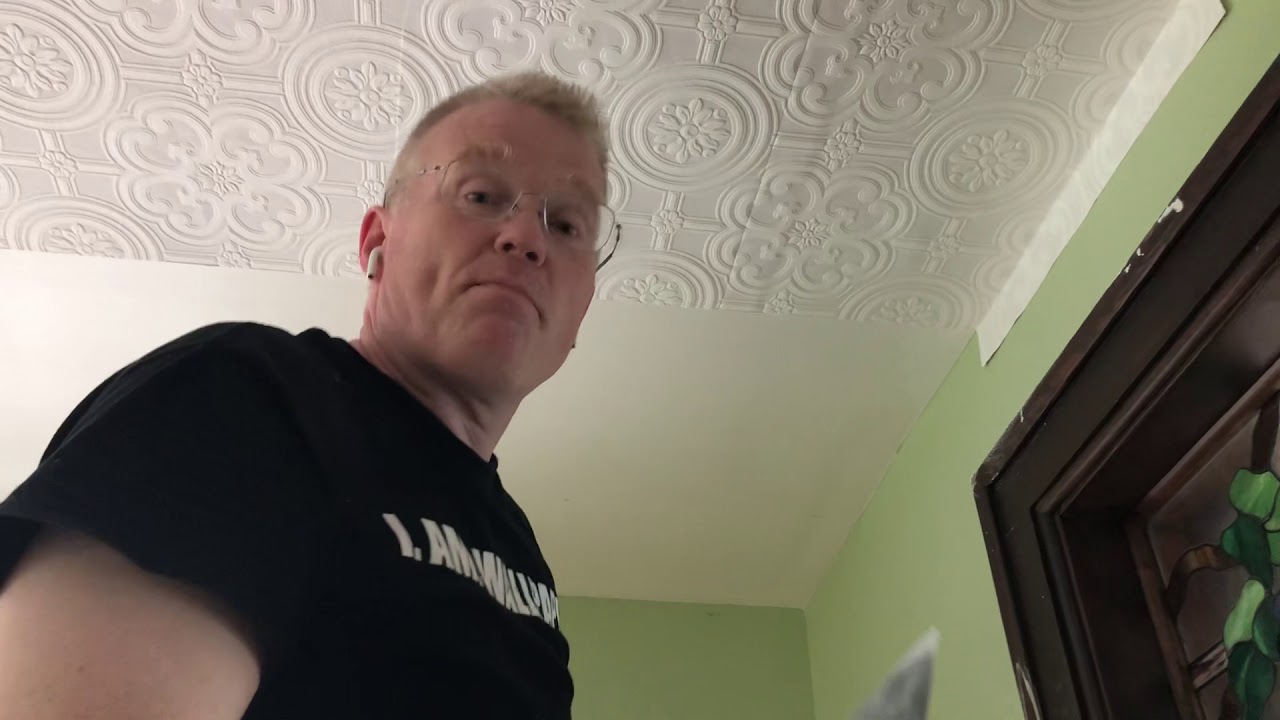 How To Patch Luxury Vinyl Wallpaper On Your Ceiling