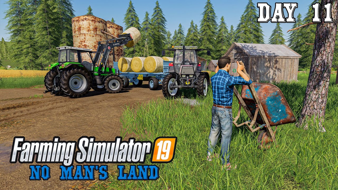 Straw Balling, Silage Transportation | Day 11 on No man's land | Farming Simulator 2019 Timelapse