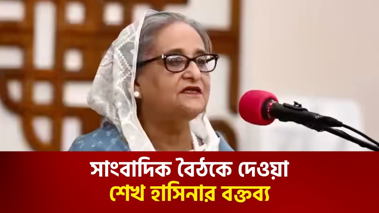 সাংবাদিক সম্মেলনে যা বললেন শেখ হাসিনা | Save Democracy in Bangladesh | দিল্লি থেকে শেখ হাসিনা