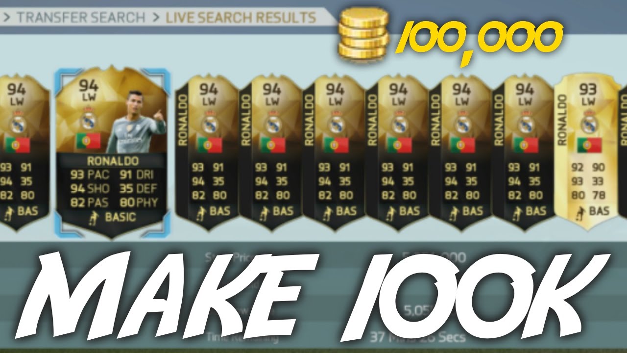 FIFA 16: HOW TO MAKE 100K | AMAZING HIGH BUDGET TRADING METHOD!!