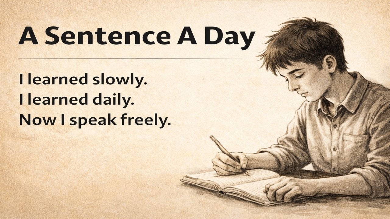 A Sentence A Day | Improve Your English Speaking Step by Step