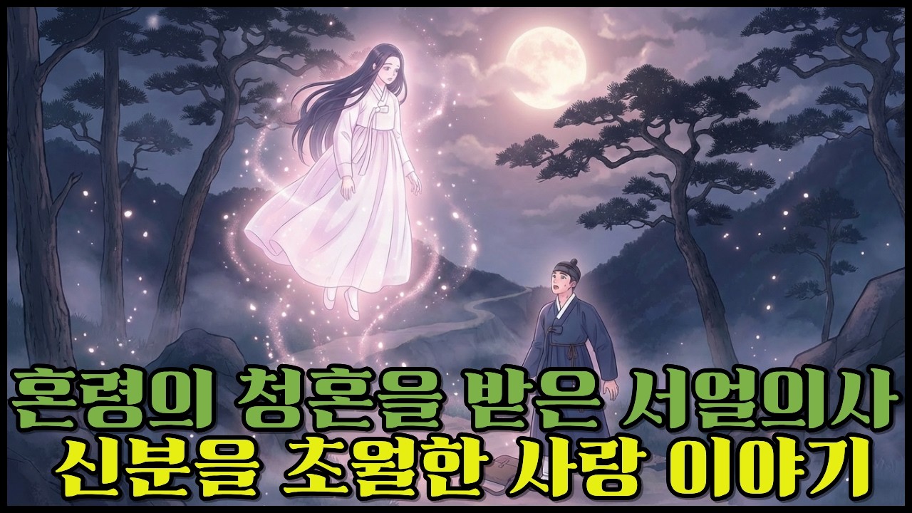 처녀귀신의 청혼을 받은 서얼 의사 신분을 초월한 사랑 이야기 | 야담 민담 전설 설화 옛날이야기 조선시대 신화 야사