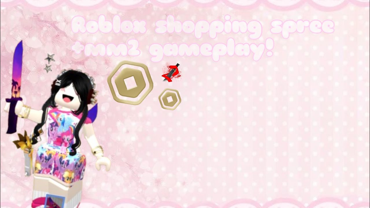835 Robux shopping spree 🛍️ 🛒 +mm2 gameplay! 💕