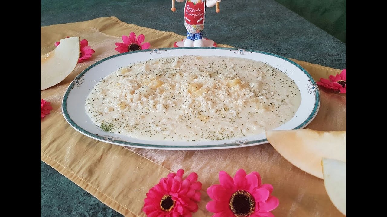 RISOTTO CON  STRACCHINO E MELONE ... Due ingredienti con un sapore unico!