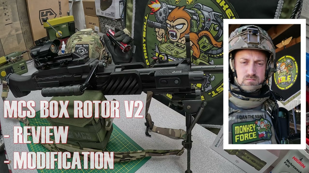 MCS BoxMag Rotor Drive V2 Review and MOD 100% Feeding Rate! #milsim #paintball #gameplay #magfed