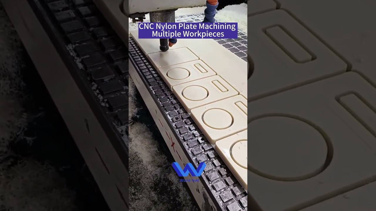 CNC Nylon Plate Machining Multiple Workpieces