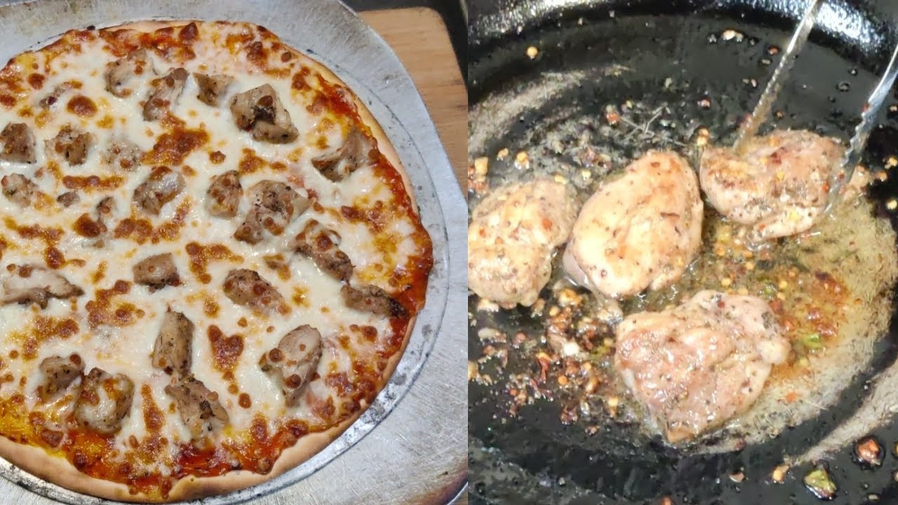 Grilled Chicken Pizza | ग्रील्ड चिकन पिज्जा | Chicken Pizza | How To Make Grilled Chicken Pizza