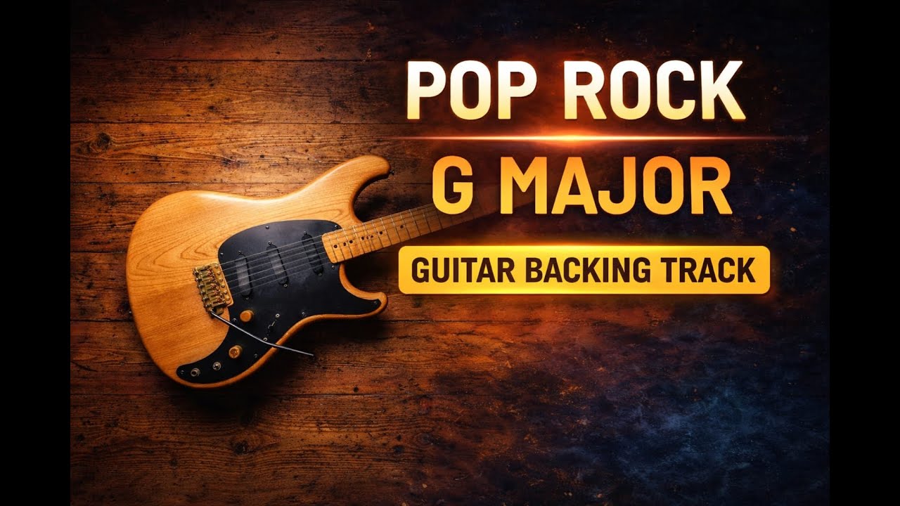 Calm Pop Rock Guitar Backing Track in G | Emotional & Melodic