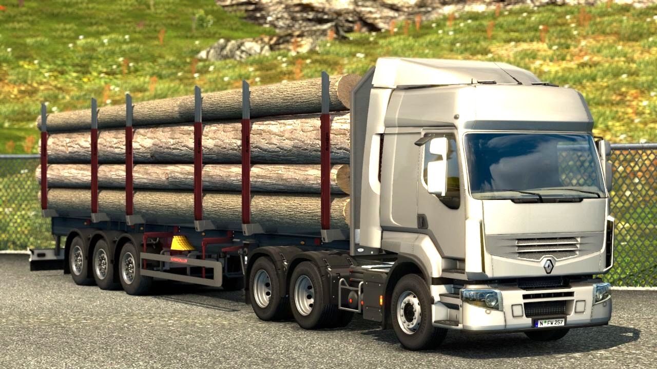 Euro Truck Simulator 2 DLC - Schwarzmüller Logging Trailer Pick Up