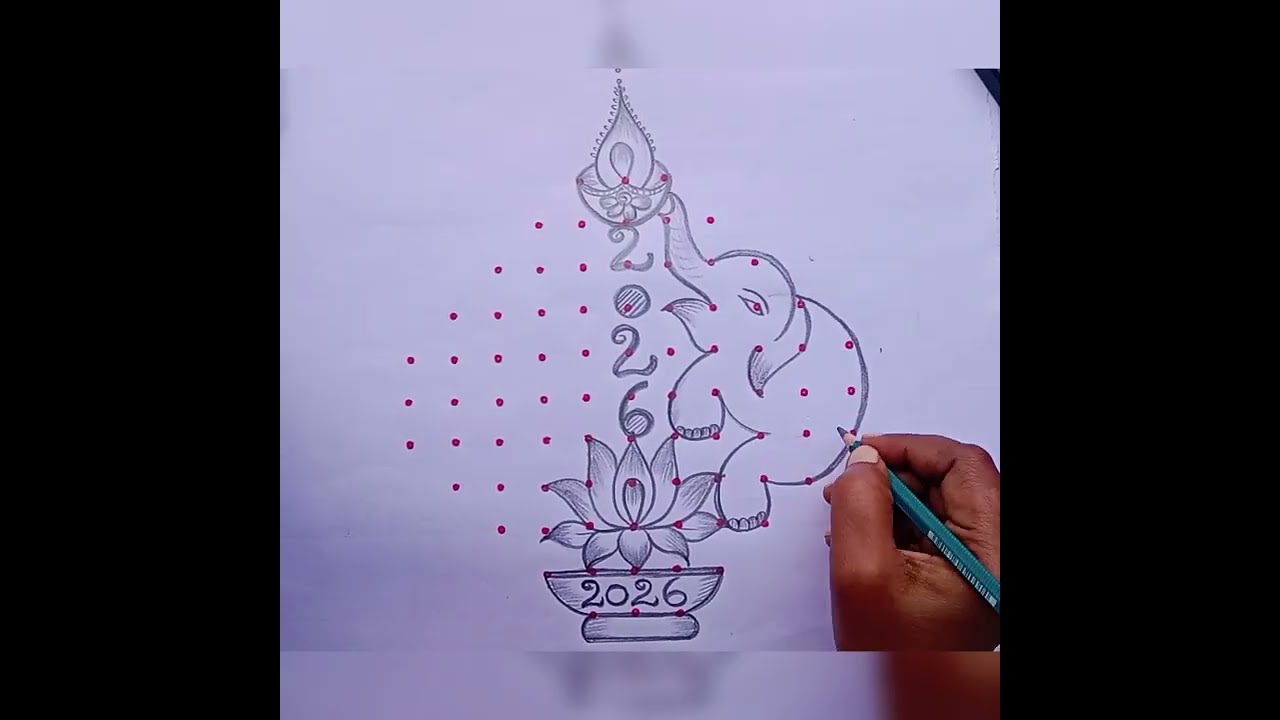 🎇🎇 அற்புதமான  NEW YEAR  special kolam 🎇 creativity 🌺 11 dots🎇different types🌺 simple pulli rangoli 🎇