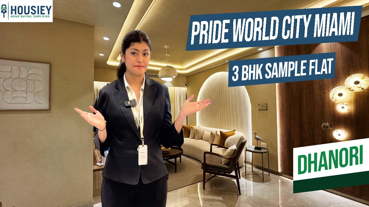 Pride World City Miami Sample Flat | Spacious 3BHK Tour In Dhanori Pune | Location & Price 2026