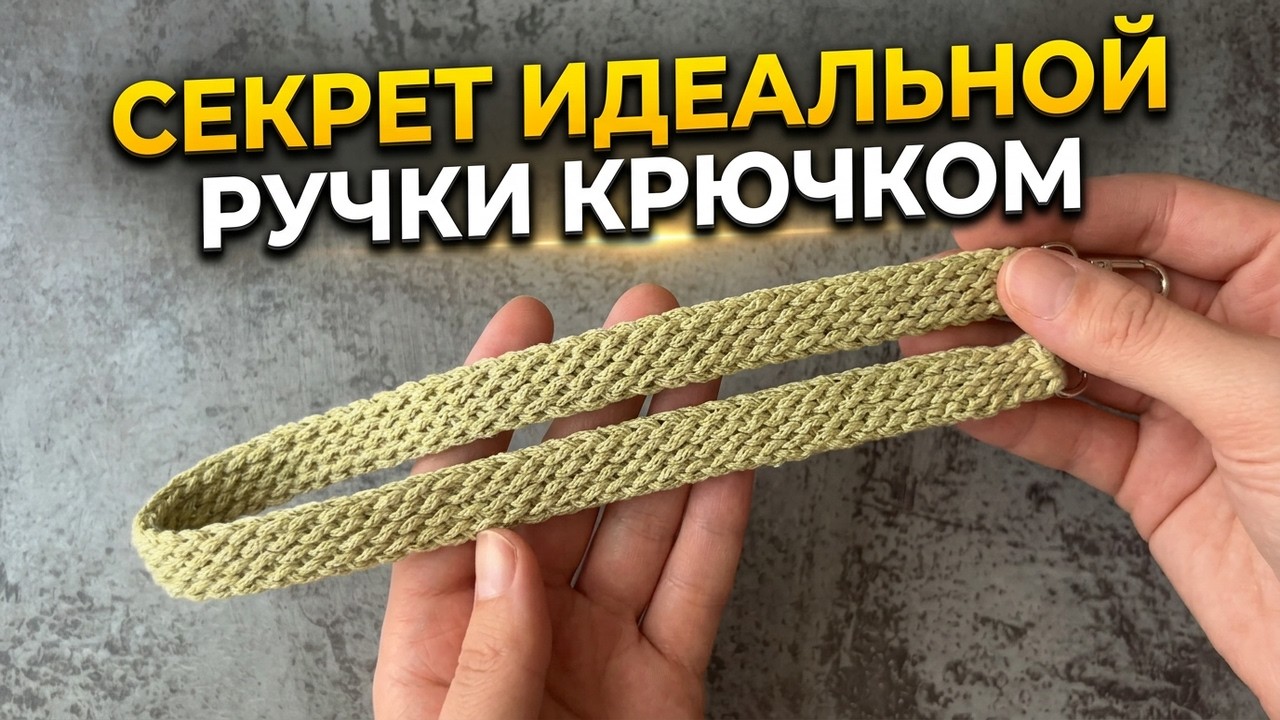 100% НОВЫЙ СПОСОБ! Самая идеальная и простая ручка для сумки. Вязание крючком